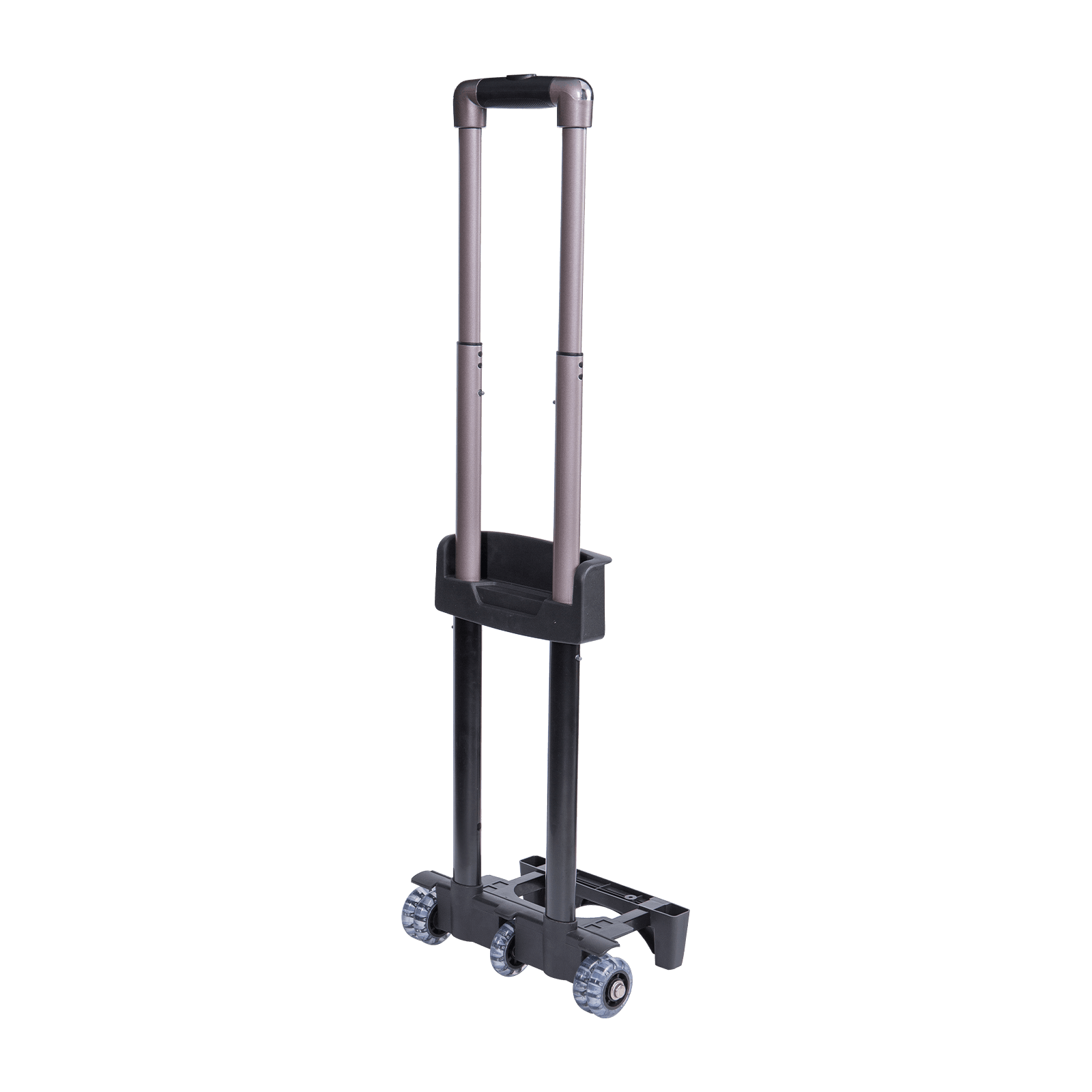 Livré avec un chariot à bagages à roulettes transparentes