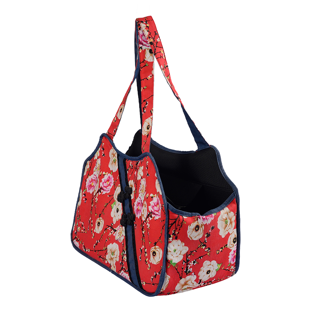 Sac de transport pour animaux de compagnie à motif chinois traditionnel