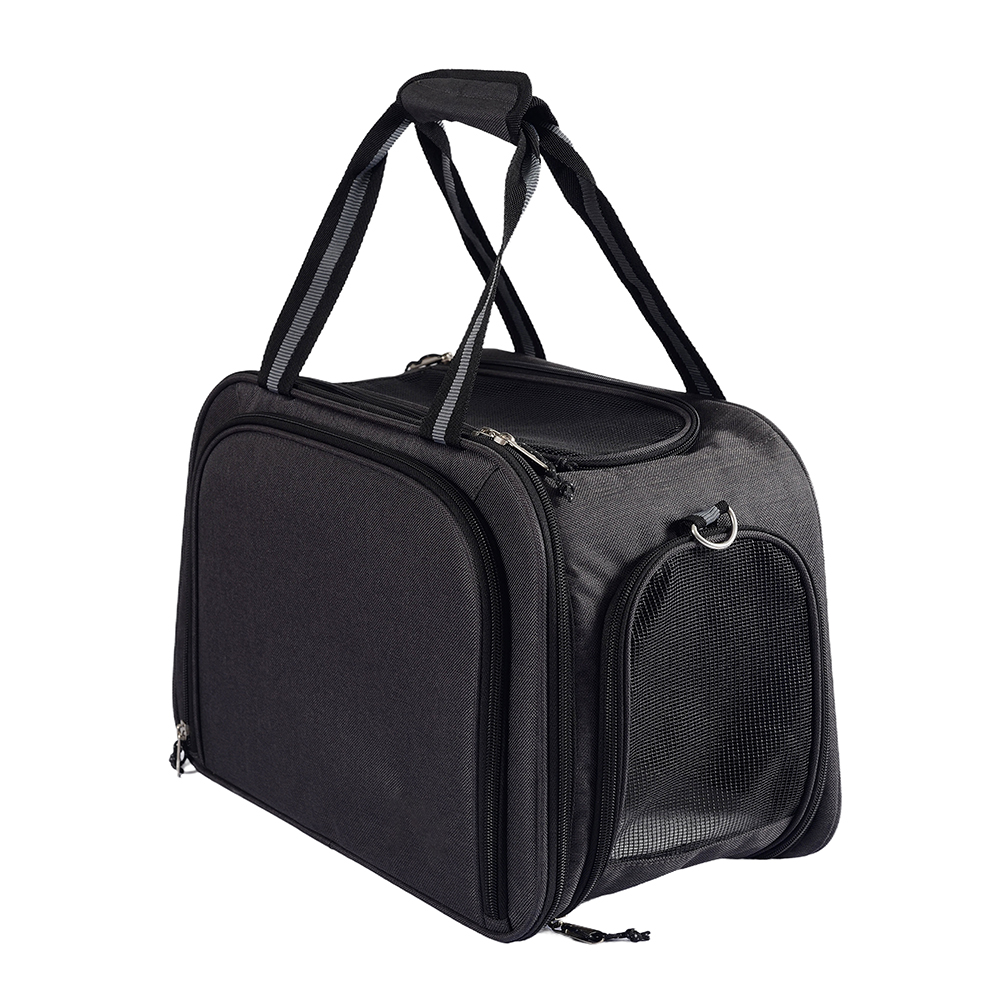 Transporteur portatif pour animaux de compagnie avec sangle de bagage