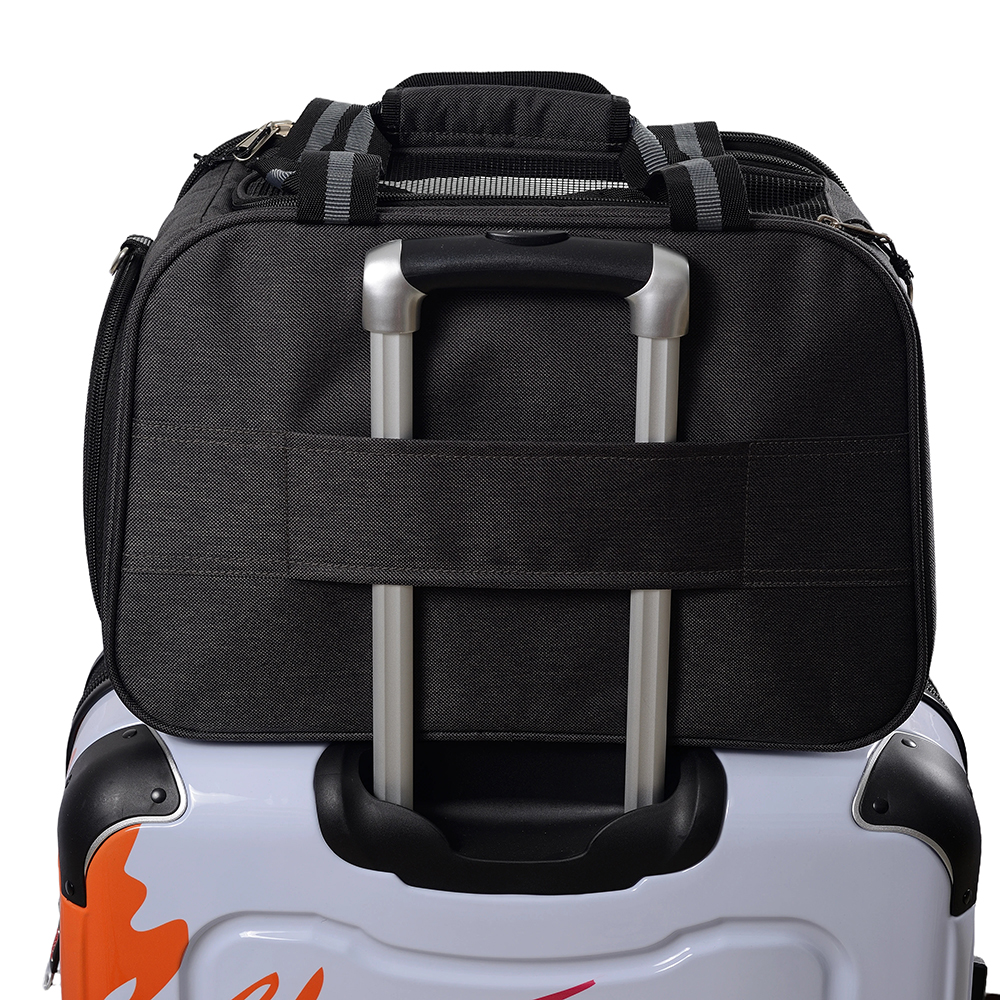 Transporteur portatif pour animaux de compagnie avec sangle de bagage
