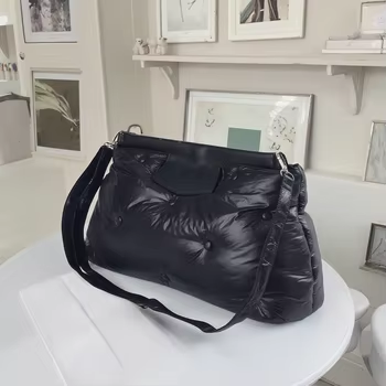 Nouveau sac à bandoulière élégant en duvet, doux et léger, grande capacité