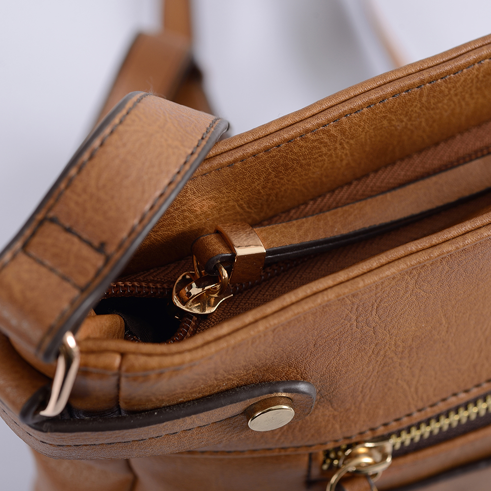 Sacs de messager unisexes en cuir pu avec sac à main bandoulière de haute qualité