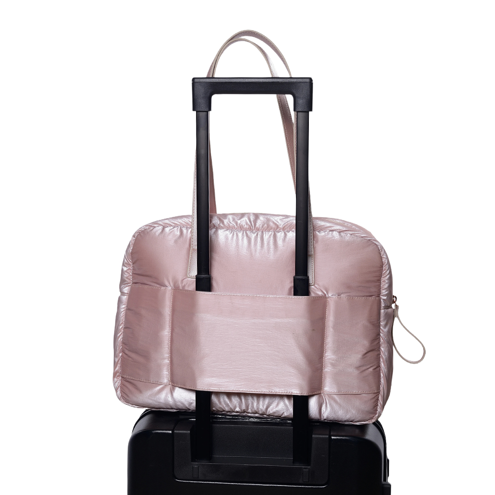 Sac à main en tissu duvet 3 pièces par ensemble, grande capacité pour ordinateur portable et sac à main de petite taille