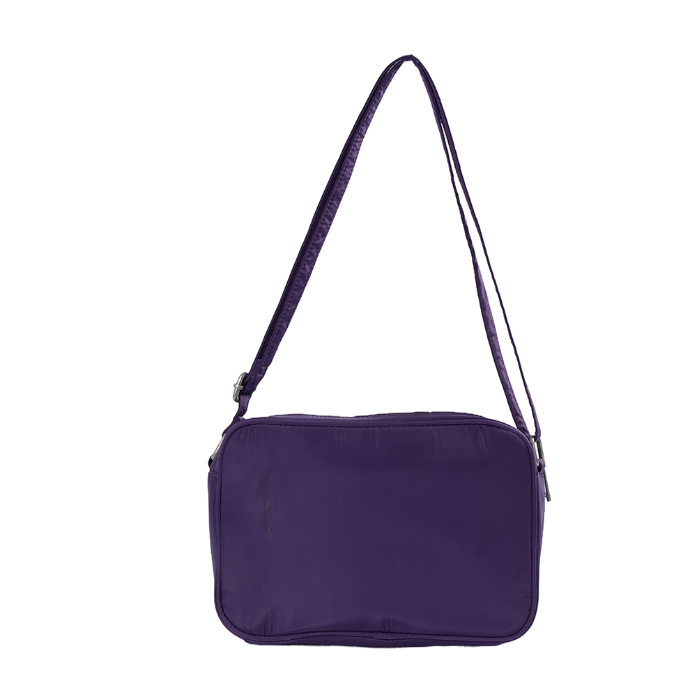 Sac à bandoulière unisexe à sangle réglable, conception personnalisée en usine, forme carrée, accessoires de décoration en métal