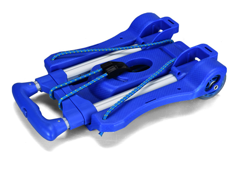 Chariot à bagages en aluminium, roues fixes pliantes de qualité supérieure, chariot de Shopping robuste, chariot Portable multifonctionnel, Carretillas