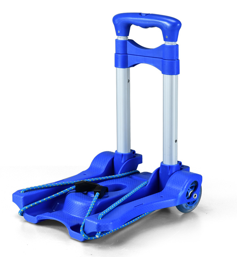 Chariot à bagages en aluminium, roues fixes pliantes de qualité supérieure, chariot de Shopping robuste, chariot Portable multifonctionnel, Carretillas