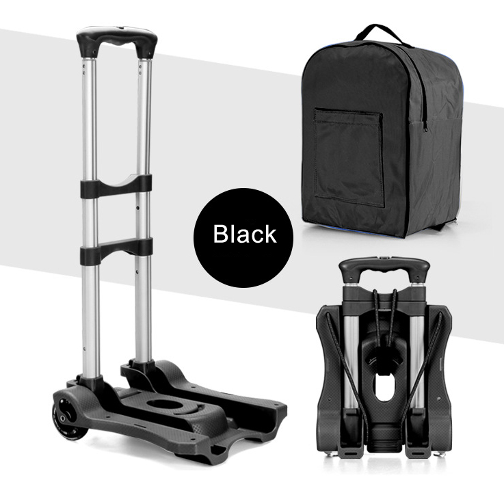 Support solide, nouveau chariot à bagages élégant en alliage d'aluminium, remorque télescopique pour bagages