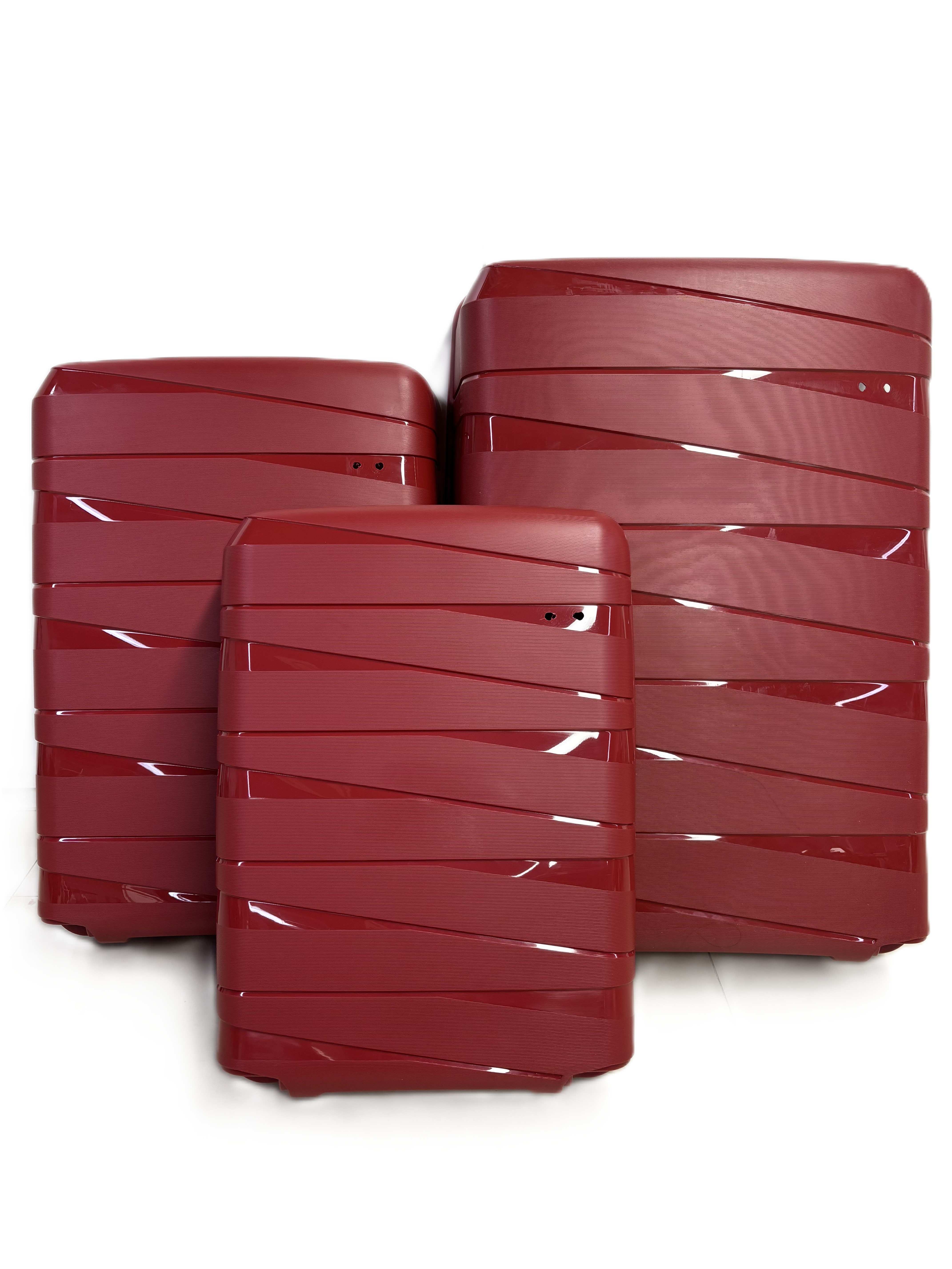 PP bagages produits finis/semi-finis 12 pièces prix bon marché personnalisé en usine