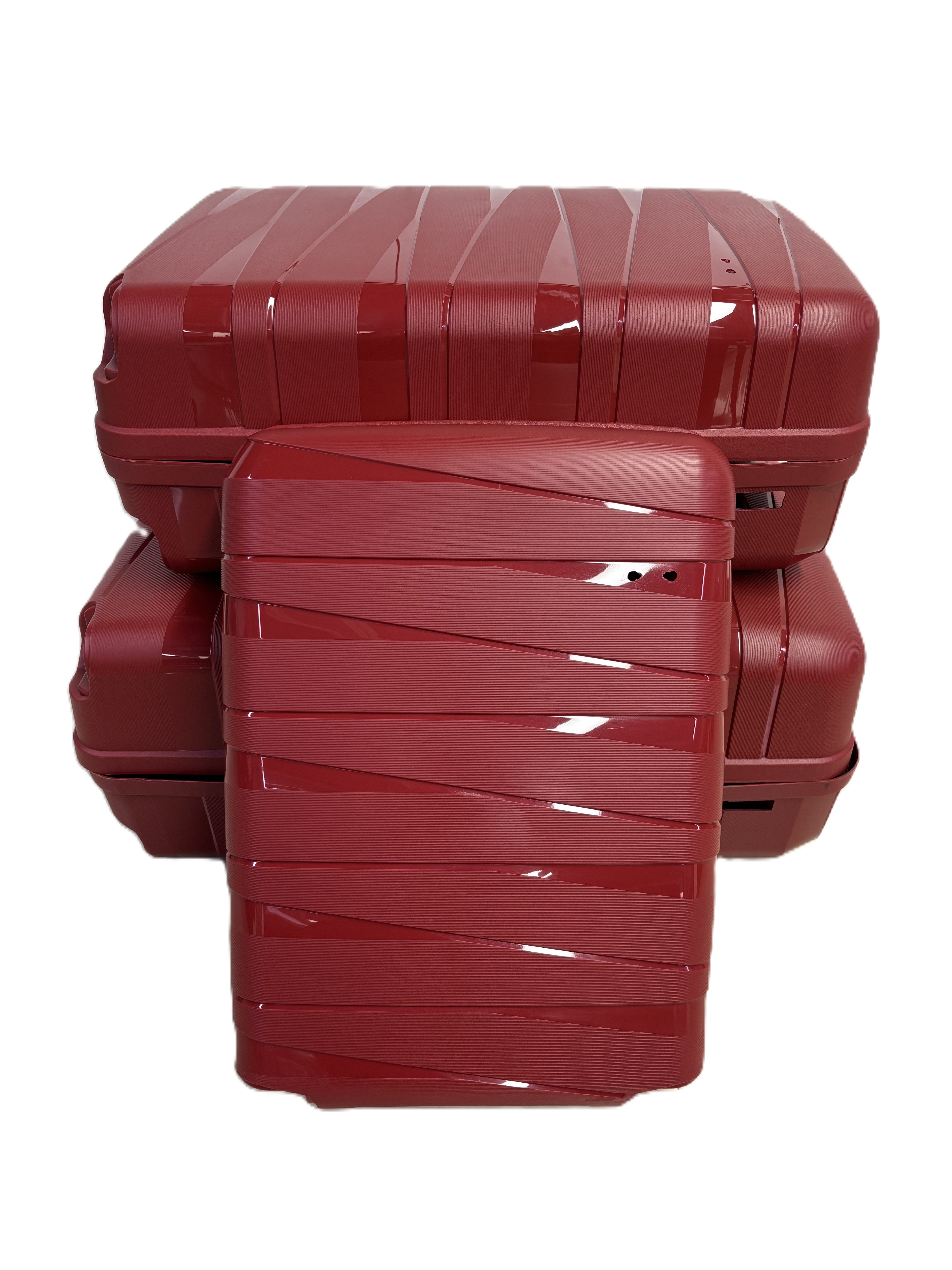 PP bagages produits finis/semi-finis 12 pièces prix bon marché personnalisé en usine