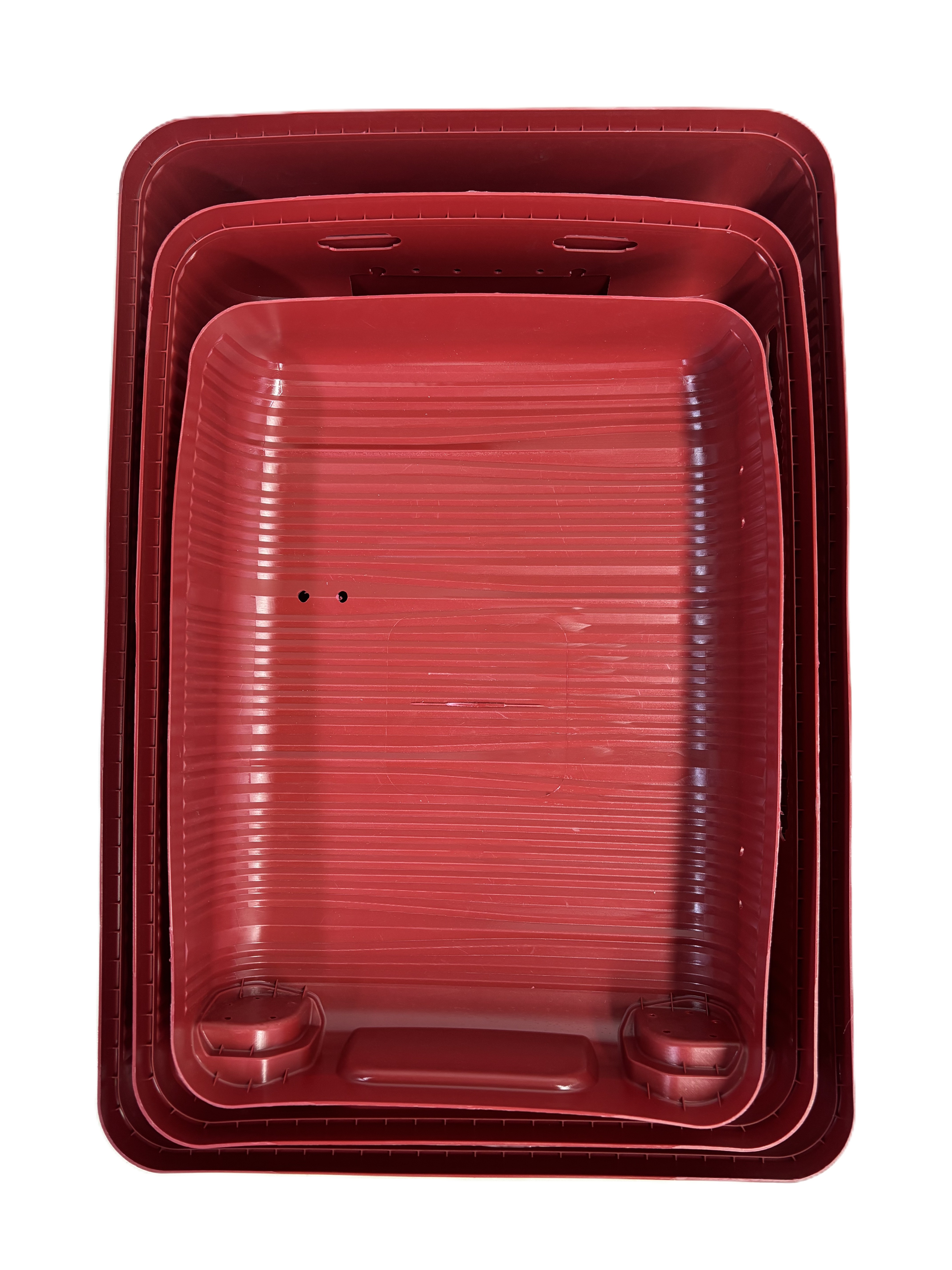 Coque de valise en PP de 3 tailles SKD et grossiste d'usine pris en charge fini en vrac