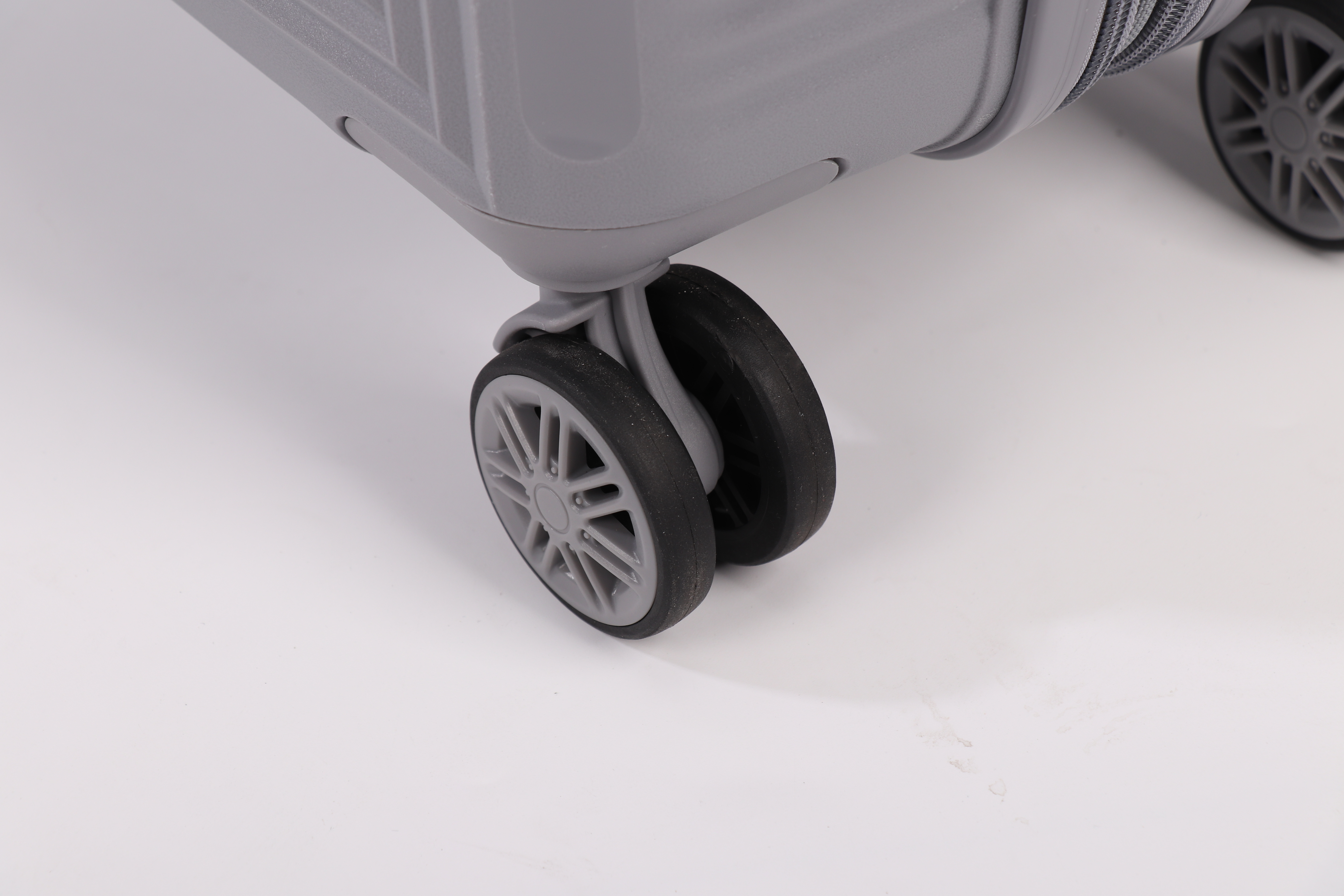 La valise de bagage de 4 PCs place 19 pouces avec la valise latérale dure durable de roues détachables