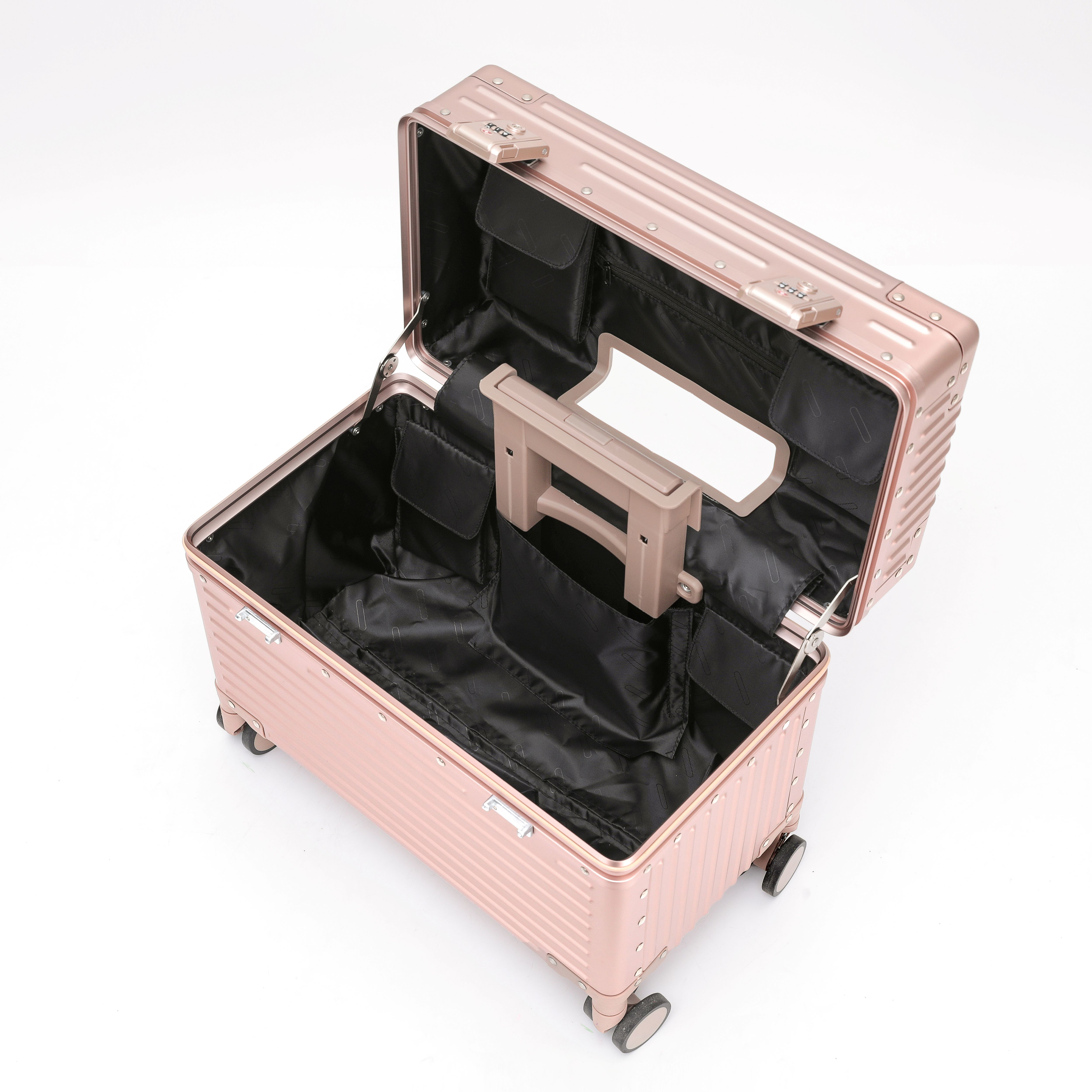 Ensembles de valises à bagages trolley en magnésium et aluminium 2 pièces