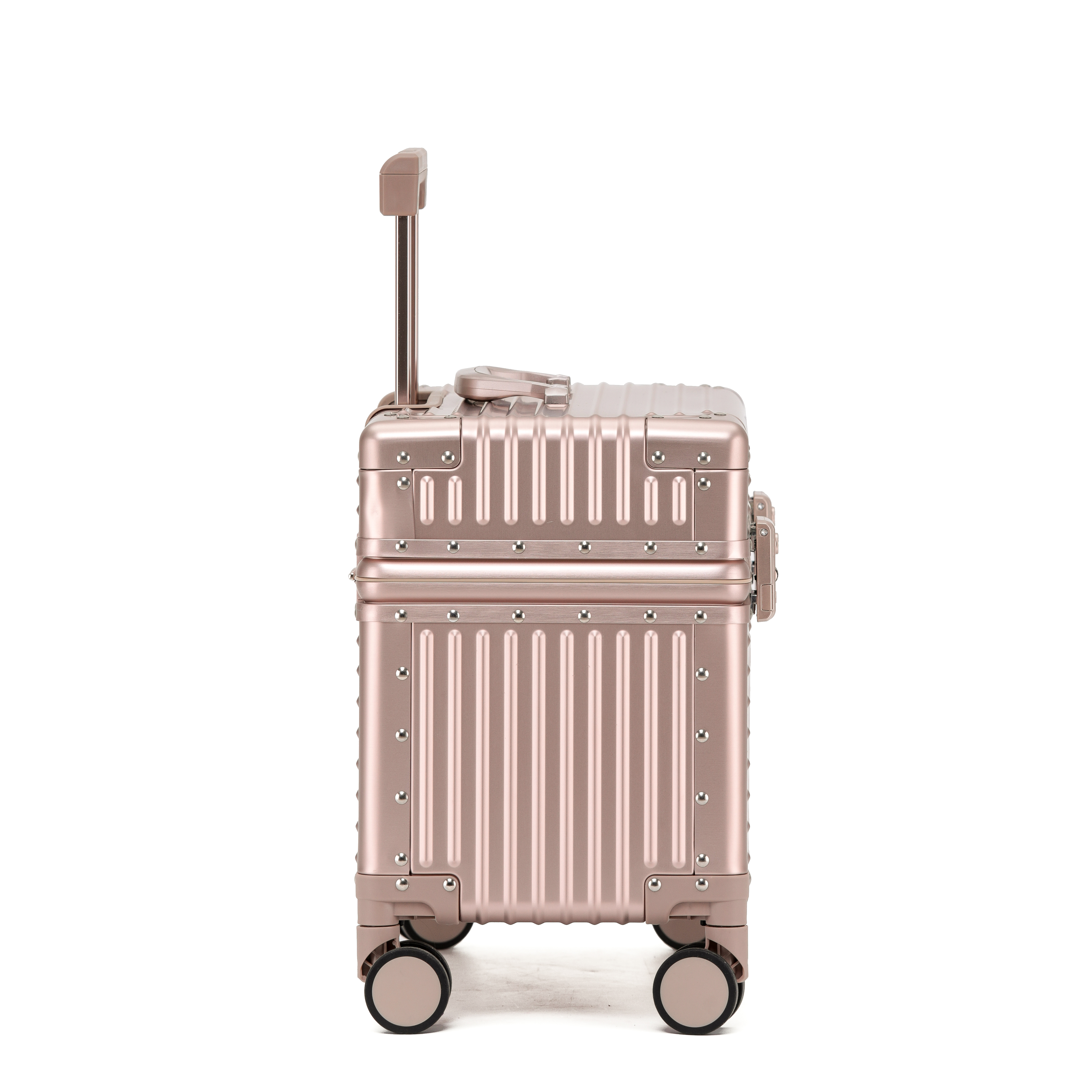 Valise à bagages en alliage de magnésium et d'aluminium Valise d'embarquement haut de gamme de 18 pouces