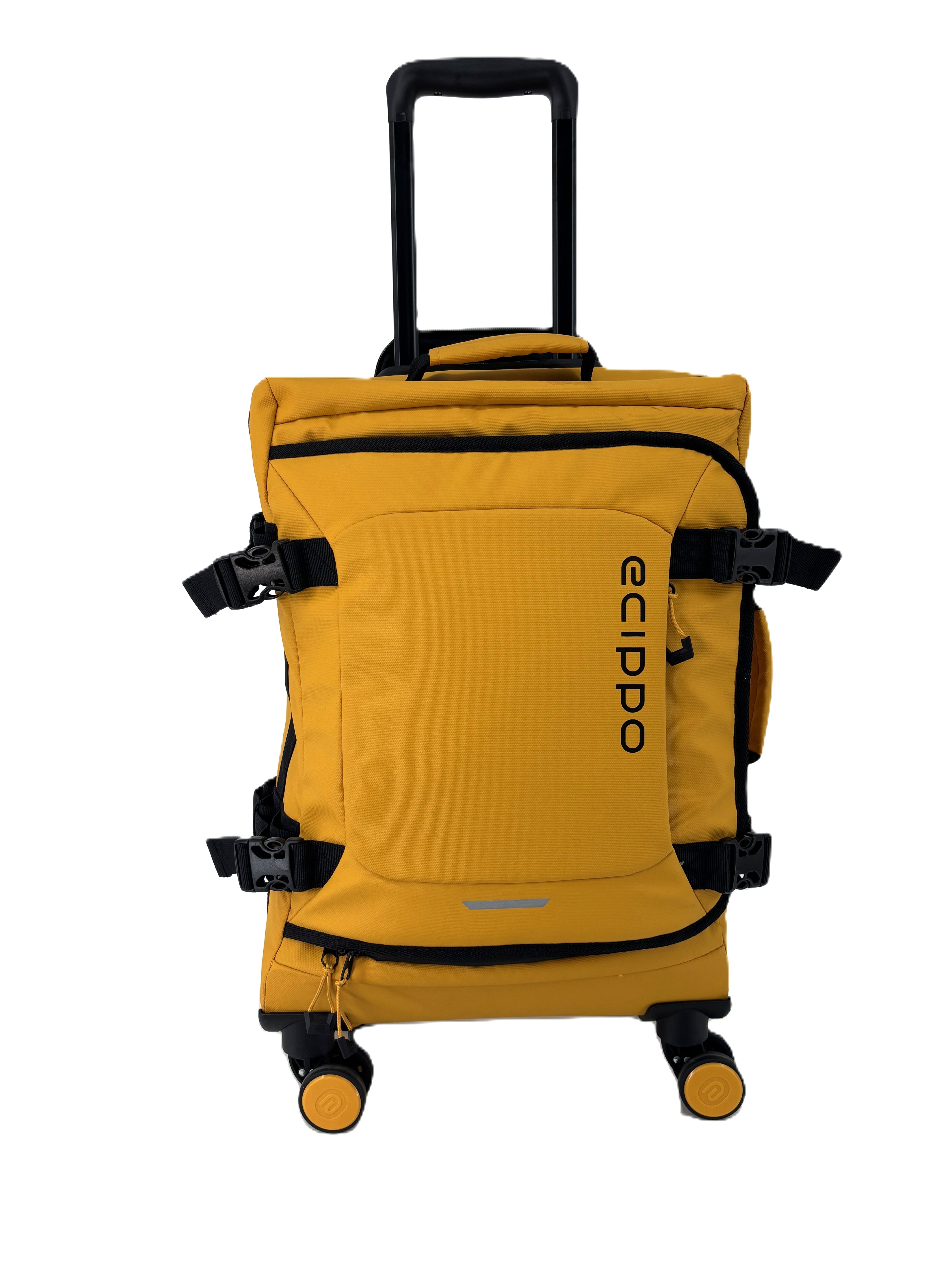 Valise de voyage à chariot latéral souple de 18 pouces, roues pivotantes oxford, logo en sérigraphie